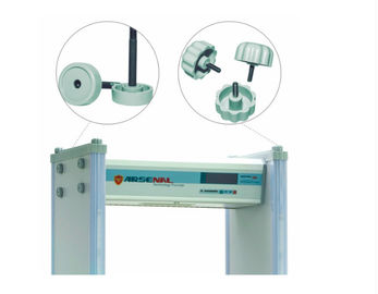 Government Building Inspection Walk Through Detector , Multi Zone Door Frame Metal Detector