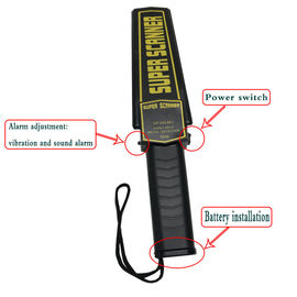 Power Saving GP-3003B1 Hand Held Metal Detector For Airport Security Checking