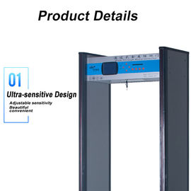 Adjustable Full Body Metal Detectors Walk Through Door Frame 6 Zones AC110V~240V