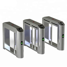 Security Flap Entrance Automatic Turnstiles Electronic Fingerprint High Sensitivity