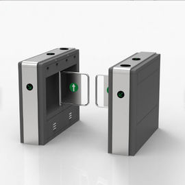 Bank Swing Barrier Automatic Turnstiles RFID Swing Glass Gate For Access Control System