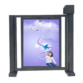 Swing Barrier Gate Flap Automatic Turnstiles DC24V 4.5A For Custom Checkpoint Entrance