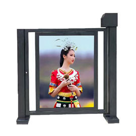 Swing Barrier Gate Flap Automatic Turnstiles DC24V 4.5A For Custom Checkpoint Entrance