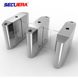 Luxury Speedlane barrier flap door optical rapid lane turnstile with visible LED high sliding glass