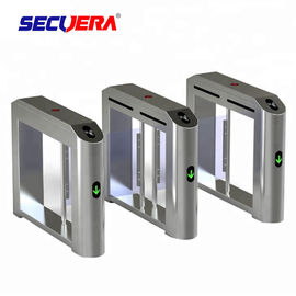 Luxury Speedlane barrier flap door optical rapid lane turnstile with visible LED high sliding glass