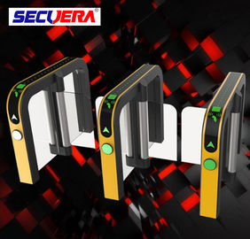 Luxury Speedlane barrier flap door optical rapid lane turnstile with visible LED high sliding glass