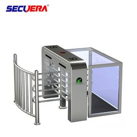 120 degree single channel automatic RFID access control full height turnstile barrier gate
