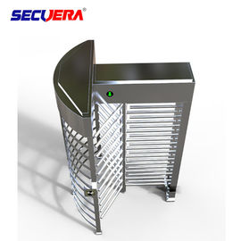 120 degree single channel automatic RFID access control full height turnstile barrier gate