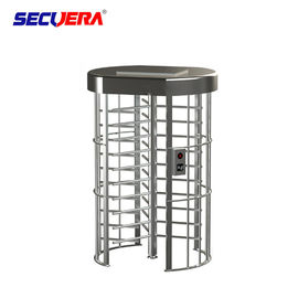 RFID card integrated motorised 304 stainless steel full height high entry exit turnstile barrier gate
