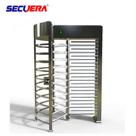 RFID card integrated motorised 304 stainless steel full height high entry exit turnstile barrier gate