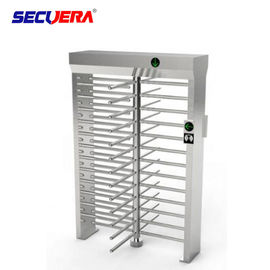 Automatic pedestrian waist high 304 stainless steel swing turnstile with RFID card/fingerprint reader