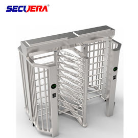 Biometric Rotor Turn Style Security Turnstile Gate Stainless Steel Full Height