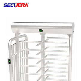 RFID card integrated motorised 304 stainless steel full height high entry exit turnstile barrier gate