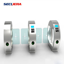 Security Access Control Full Height Sliding Gate With Acess Control Turnstile Barrier Gate