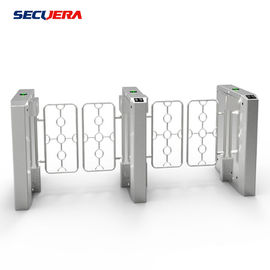 Security Access Control Full Height Sliding Gate With Acess Control Turnstile Barrier Gate