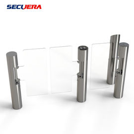 Pedestrian Automatic Sliding Security Entrance Control Swing RFID Turnstile Barrier Gate
