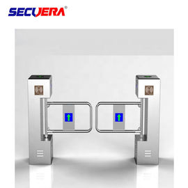 Pedestrian Automatic Sliding Security Entrance Control Swing RFID Turnstile Barrier Gate