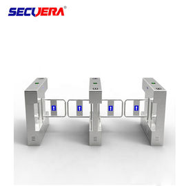 Pedestrian Automatic Sliding Security Entrance Control Swing RFID Turnstile Barrier Gate