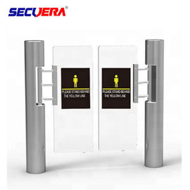 Access Control System Price WithTempered Glass Full Height Sliding face recognition Turnstile