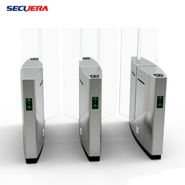 Face Recognition Pedestrian Control Electronic Flap Barrier Gate/ Acrylic Counter Turnstiles
