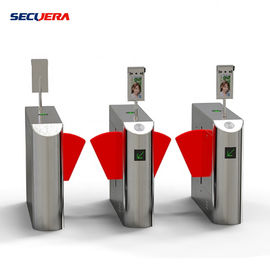 Face Recognition Pedestrian Control Electronic Flap Barrier Gate/ Acrylic Counter Turnstiles