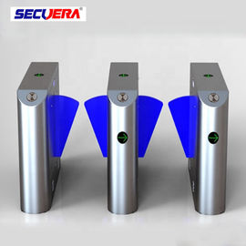 Entrance electronic fingerprint used counter flap barrier turnstiles for sale