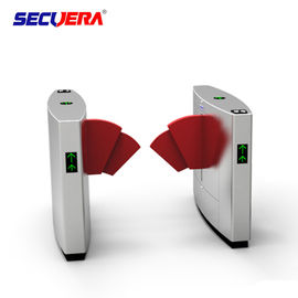 Access control system fingerprint turnstile gate qr code reader flap turnstile barrier gate