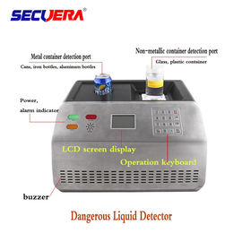 Dangerous Liquid Airport Baggage Scanner , Portable Water Metal Detector Machine
