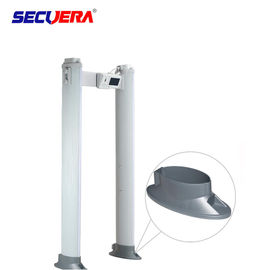 Touch Screen Door Frame Metal Detector , Pass Through Metal Detector 24 Detecting Zone