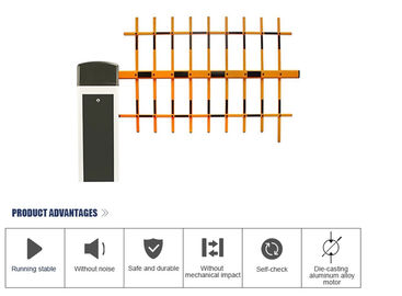 Straight Boom Turnstile Barrier Gate 1m-6m Customizable 370W For Parking Lot