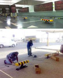 High Strength Steel Manual Parking Lock , Parking Space Barrier Lead Acid Battery