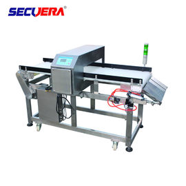 304 SS Food Grade Metal Detectors Small Sachet Air Jet Blast Rejection Waste Box