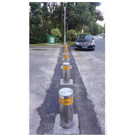 Anti Collision Automatic Hydraulic Road Blocker , Electric Retractable Rising Bollards