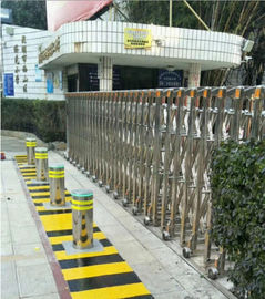 Retractable Hydraulic Rising Bollards Automatic Access Control Stainless Steel