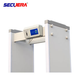 LED Indicator Walk Through Metal Detector , Door Frame Metal Detector 5 Digit Counter