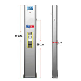 304 Stainless Steel Walk Through Temperature Scanner Thermal Sensor With Disinfectant Cartridge