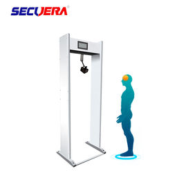 Door Frame Walk Through Metal Detector  Temperature Measurment For Supermarkets