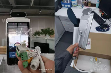 Audio Alert Walk Through Temperature Scanner Face Recognition With Led Lacation Lamp
