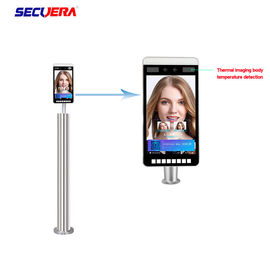Binocular Face Recognition Walk Through Temperature Scanner Smart Attendance Machine