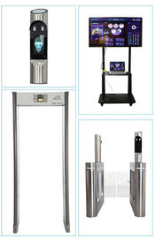 Metal Detector System Walk Through Temperature Scanner With Face Recognition Camera