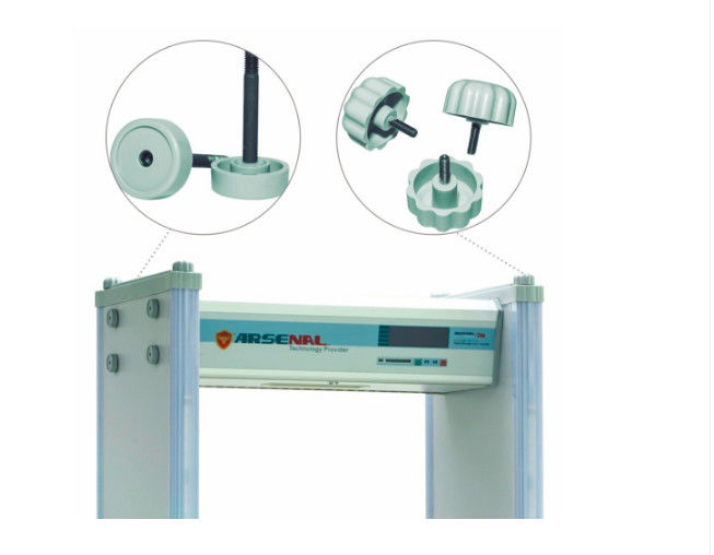 Government Building Inspection Walk Through Detector , Multi Zone Door Frame Metal Detector