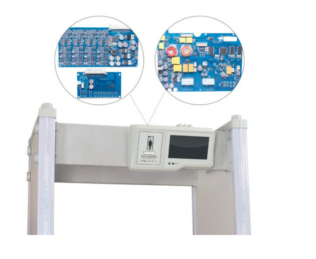Intelligent Partition Metal Detector Gate 24 Detecting Zones For Outdoor