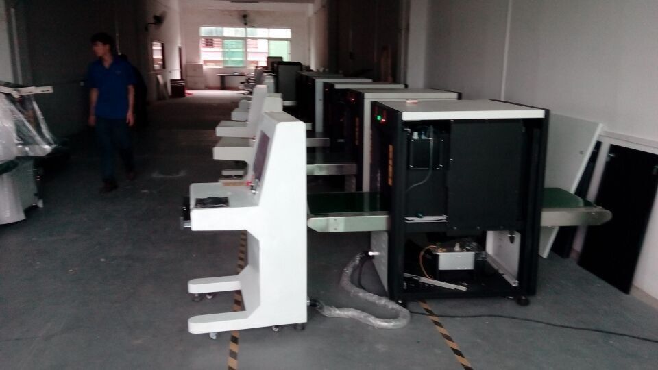 Supermarket Check Security Baggage Scanner With X Ray Top Shine Detection