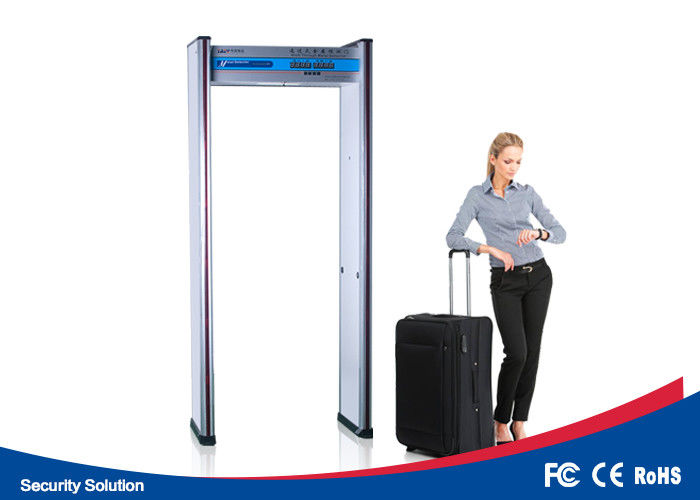 0 - 99 Sensitivity Walk Through Security Scanners Waterproof With 6 Detecting Zones
