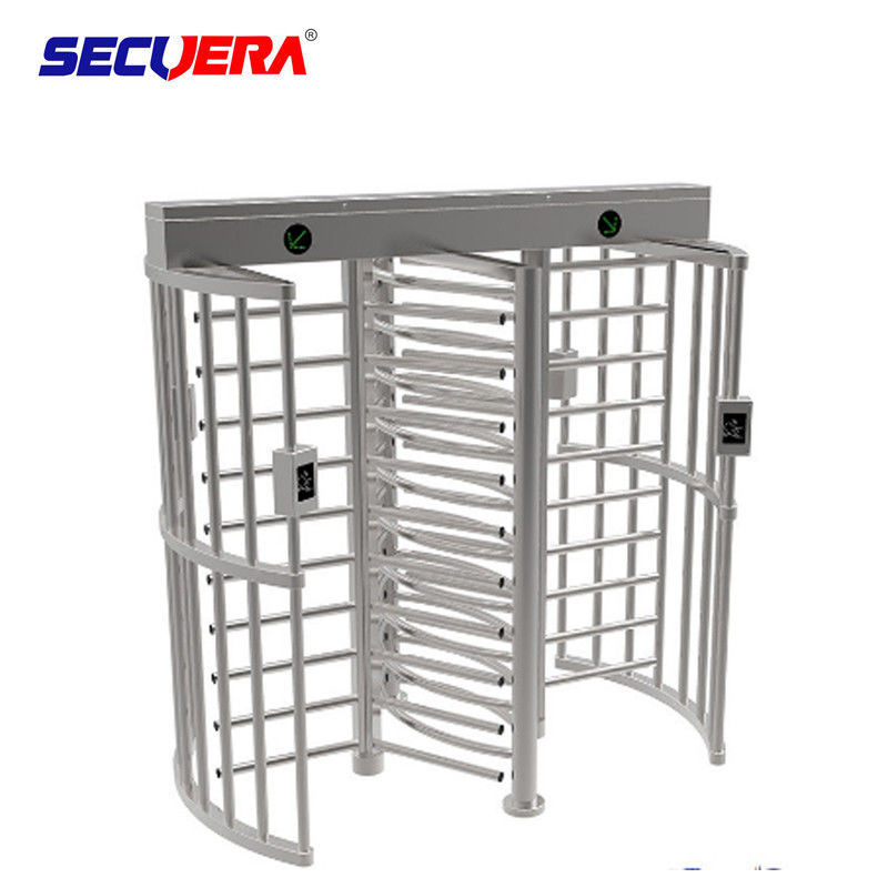 Biometric Rotor Turn Style Security Turnstile Gate Stainless Steel Full Height