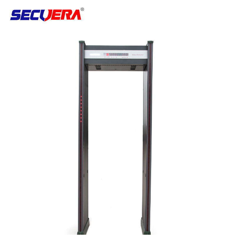 Outdoor Door Frame Metal Detector , 24 Zone Security Walk Through Gate Waterproof IP65
