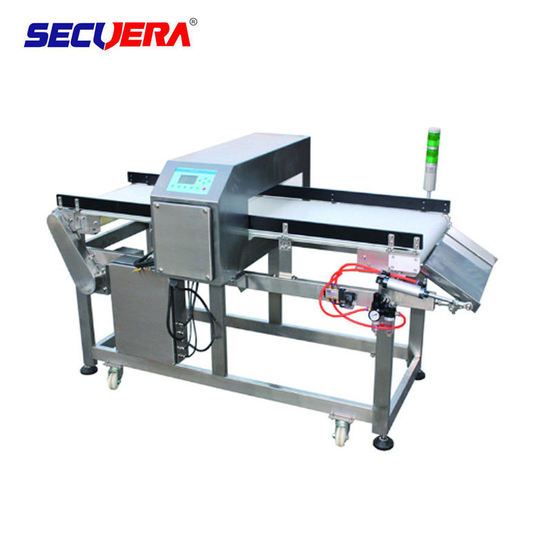 304 SS Food Grade Metal Detectors Small Sachet Air Jet Blast Rejection Waste Box